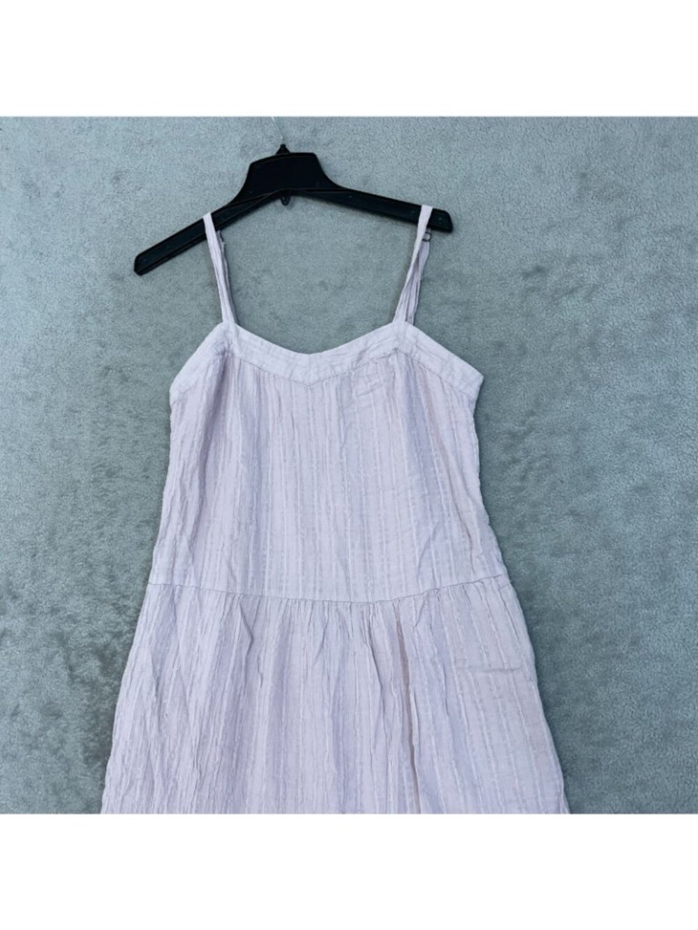 Knox Rose Women's M Pink Sleeveless Tiered Midi Dress Adjustable Straps P0910 - Picture 7 of 10